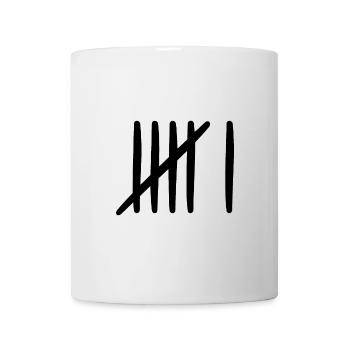 6 birthday tally sheet 6 years old - Mug - white - Front