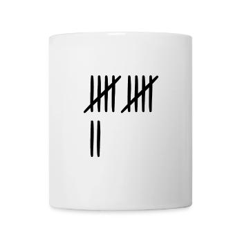 12 anniversaire liste-traits 12 ans - Mug blanc - blanc - Devant
