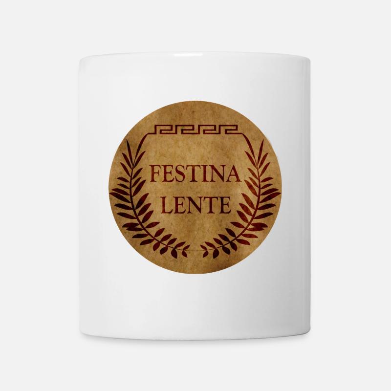 Festina Lente - Tasse - Weiß
