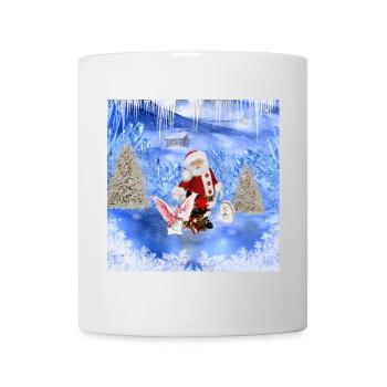 Santa Claus with - Mug - white - Front