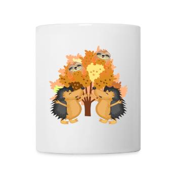 AUTUMN HEDGEHOGS SLOTHS - Mug - white - Front