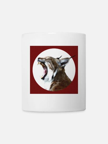 Luchs Wildkatzen Freiheit - Tasse - Weiß