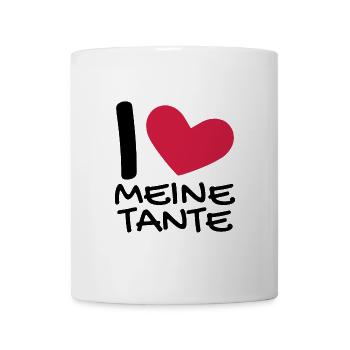 Ich liebe meine Tante - Tasse - Weiß - Vorne