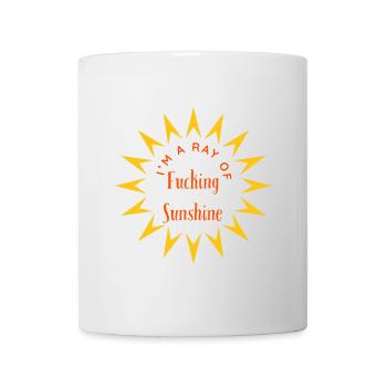 Ich bin A Ray of Fucking Sunshine | Weihnachtsgeschenk - Tasse - Weiß - Vorne