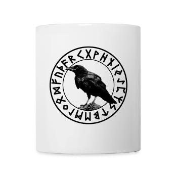 Krähe - Tasse - Weiß - Vorne