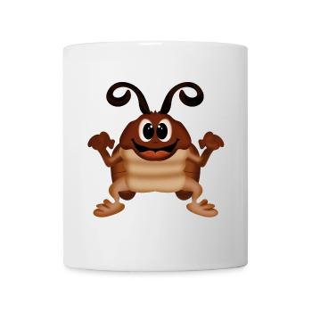 Kakerlake Küchenschabe - Tasse - Weiß - Vorne