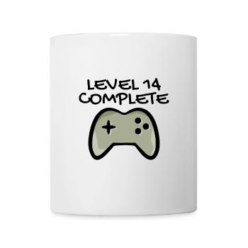 14. Geburtstag - Gamer 14 - 14 Jahre Geschenk - Tasse - Weiß - Vorne