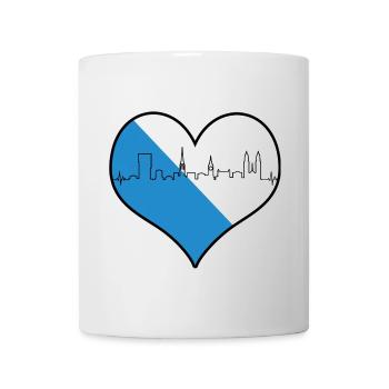 i love Zurich Züri Love Heart Switzerland Gift - Mug - white - Front