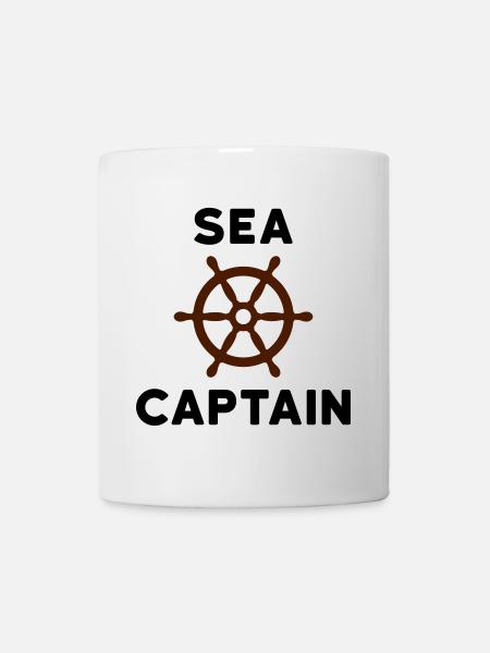 Sea Captain (steering wheel) - Mug - white