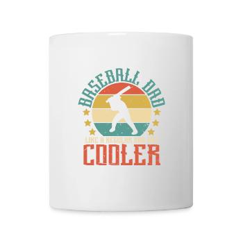 Baseball Dad wie normaler Papa, aber cooler - Tasse - Weiß - Vorne