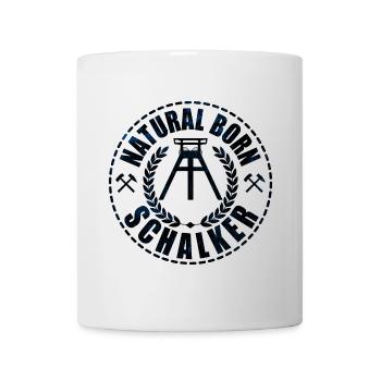 Natural Born Schalker | Schalke Geschenkidee - Tasse - Weiß - Vorne