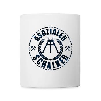 Asozialer Schalker | Gelsenkirchen Schalke - Tasse - Weiß - Vorne
