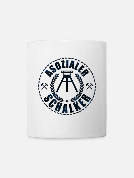 Asozialer Schalker | Gelsenkirchen Schalke - Tasse - Weiß