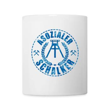 Asozialer Schalker | Gelsenkirchen Schalke - Tasse - Weiß - Vorne