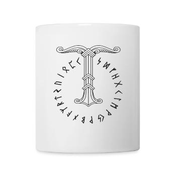 Irminsul Wikinger-Symbol - Tasse - Weiß - Vorne