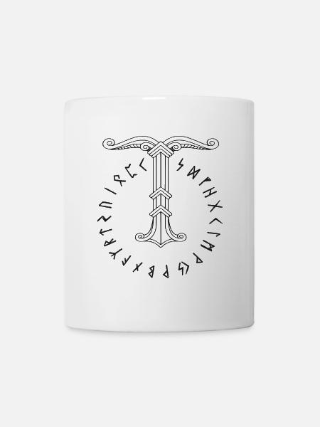 Irminsul Viking symbol - Mug - white