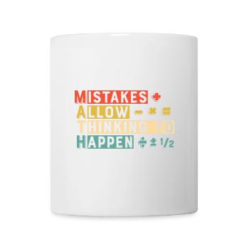 Math Mistakes Allow Thinking To Happen - Mug - white - Front