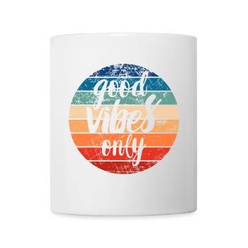Nur gutes V - Tasse - Weiß - Vorne