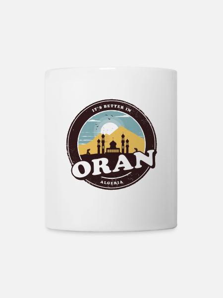Conception de la mosquée Oran Algérie - Mug blanc - blanc