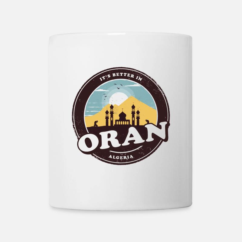 Conception de la mosquée Oran Algérie - Mug blanc - blanc