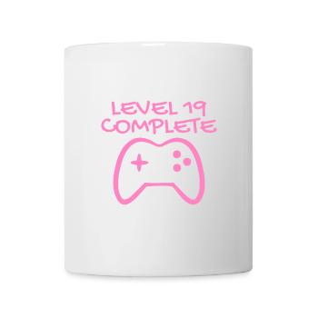 19. Geburtstag - Gamer 19 - 19 Jahre Geschenk - Tasse - Weiß - Vorne