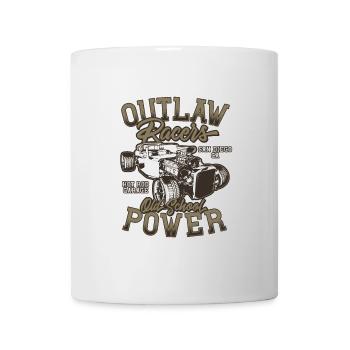 Hot Rod - Voitures de course classiques - lumineuses - Mug blanc - blanc - Devant