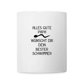 Alles gute Papa Vater Geburtstag - Tasse - Weiß - Vorne