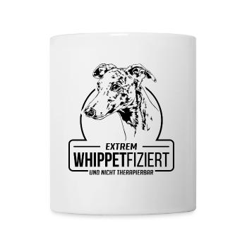 WHIPPETFIZIERT Whippet Hunde Spruch Wilsigns - Tasse - Weiß - Vorne