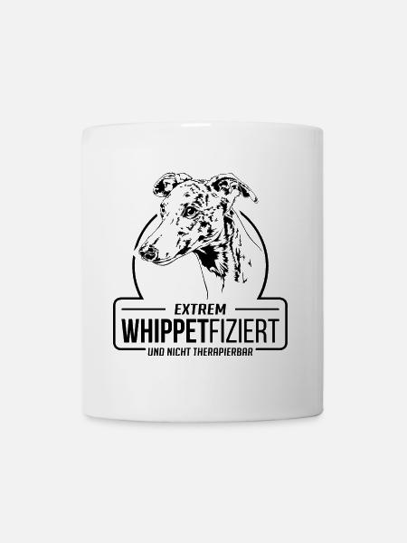 WHIPPETFIZIERT Whippet Hunde Spruch Wilsigns - Tasse - Weiß