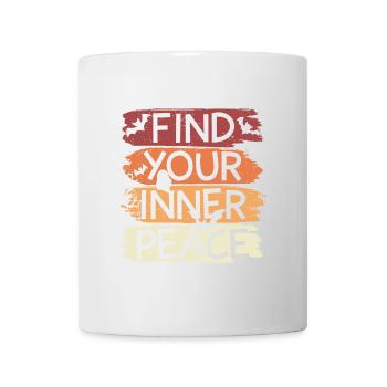 Finde dein Inneres Frieden Horror Halloween - Tasse - Weiß - Vorne