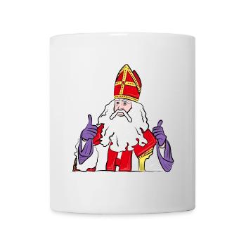 Sinterklaas Daumen hoch zwartepiet - Tasse - Weiß - Vorne