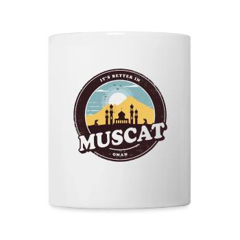Maskat Oman Moschee Design - Tasse - Weiß - Vorne