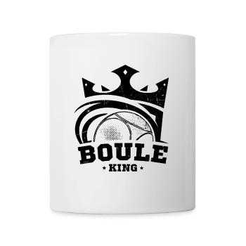 Boule King Pétanque Couronne Boule Ball Bouler - Mug blanc - blanc - Devant