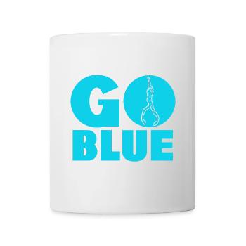 Go Blue - Apnea Freediving - Mug - white - Front