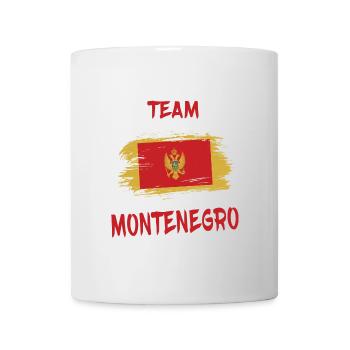 Team Montenegro Flaggen Design / Geschenkidee - Tasse - Weiß - Vorne