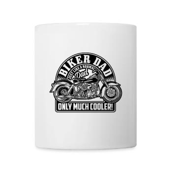Vater - Bester Dad - Biker Daddy - pos - Tasse - Weiß - Vorne