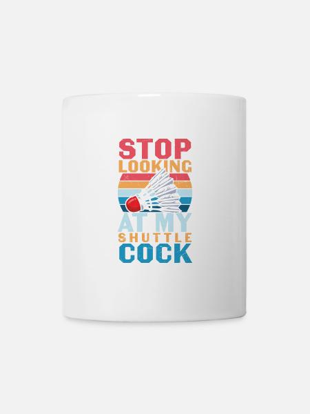Badminton Joke Shuttlecock - Mug - white