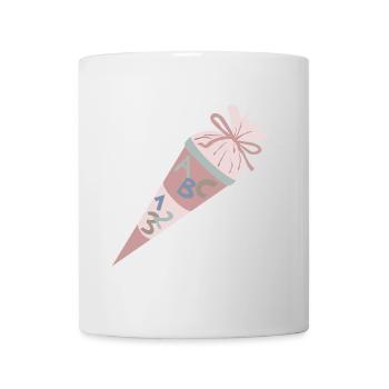 School bag Pink - Mug - white - Front