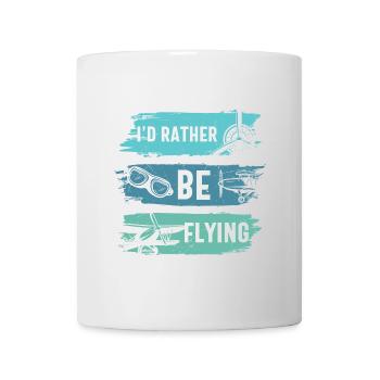 Ich fliege lieber lustiger Flugzeugpilot - Tasse - Weiß - Vorne