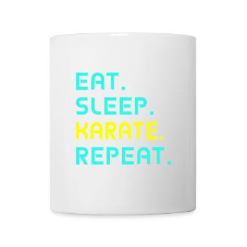 Eat. Sleep. karate. Repeat. - Mug - white - Front