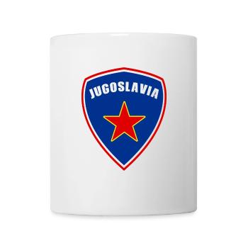 Drapeaux des armoiries de la Yougoslavie - Mug blanc - blanc - Devant