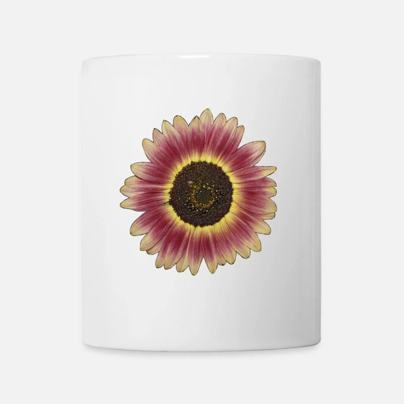 Purple Sunflower Yellow Wreath - Mug - white
