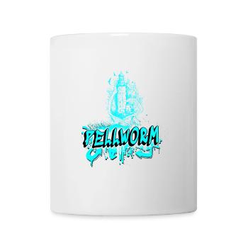 Pellworm lighthouse graffiti design - Mug - white - Front