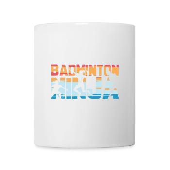 Badminton Ninja Badminton Spieler - Tasse - Weiß - Vorne