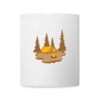 Camping Adventure Hiking Quote Summer Nature Is Ca - Mug - white - Front