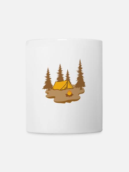 Camping Aventure Randonnée Citation Été La nature est Ca - Mug blanc - blanc