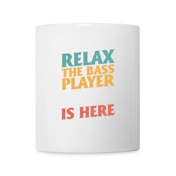 Détendez-vous Le bassiste est là - Mug blanc - blanc - Devant