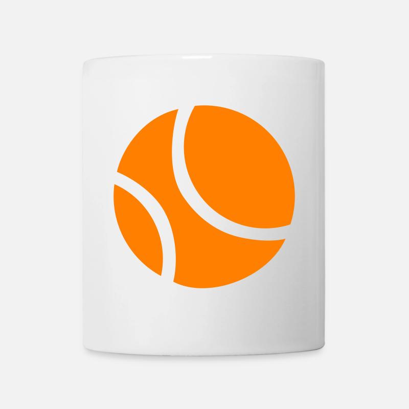 Abstract Orange Basketball - Tasse - Weiß
