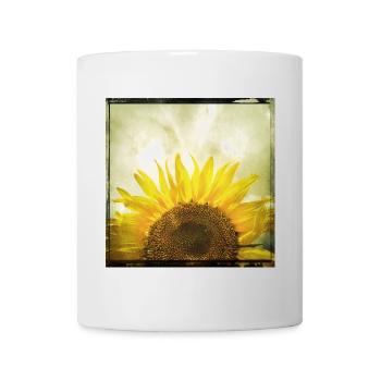 Demi-tournesol - Mug blanc - blanc - Devant