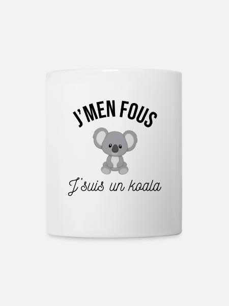 J'men fous j'suis un koala - Mug blanc - blanc